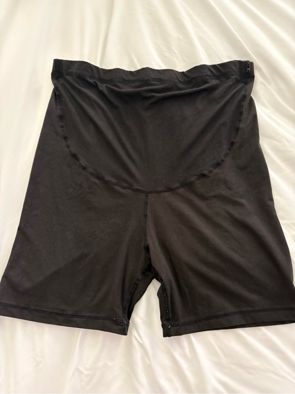 Maternity Women’s High-Waist Compression Bike Shorts - Black